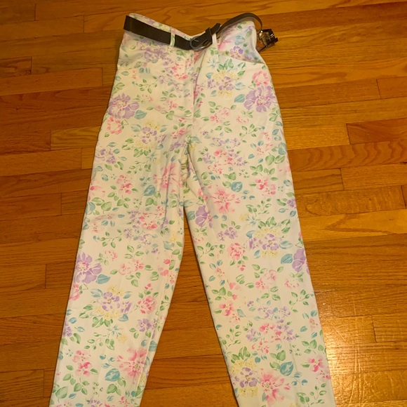 Vintage Floral pants NWT - Picture 1 of 9